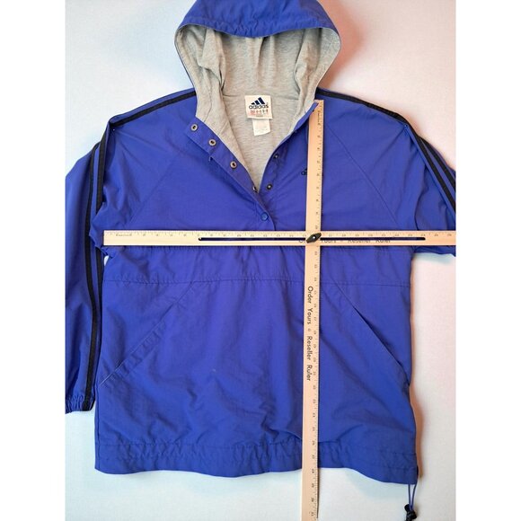 Adidas Men's Athletic Hooded Pullover Windbreaker Rain Jacket - Picture 7 of 12